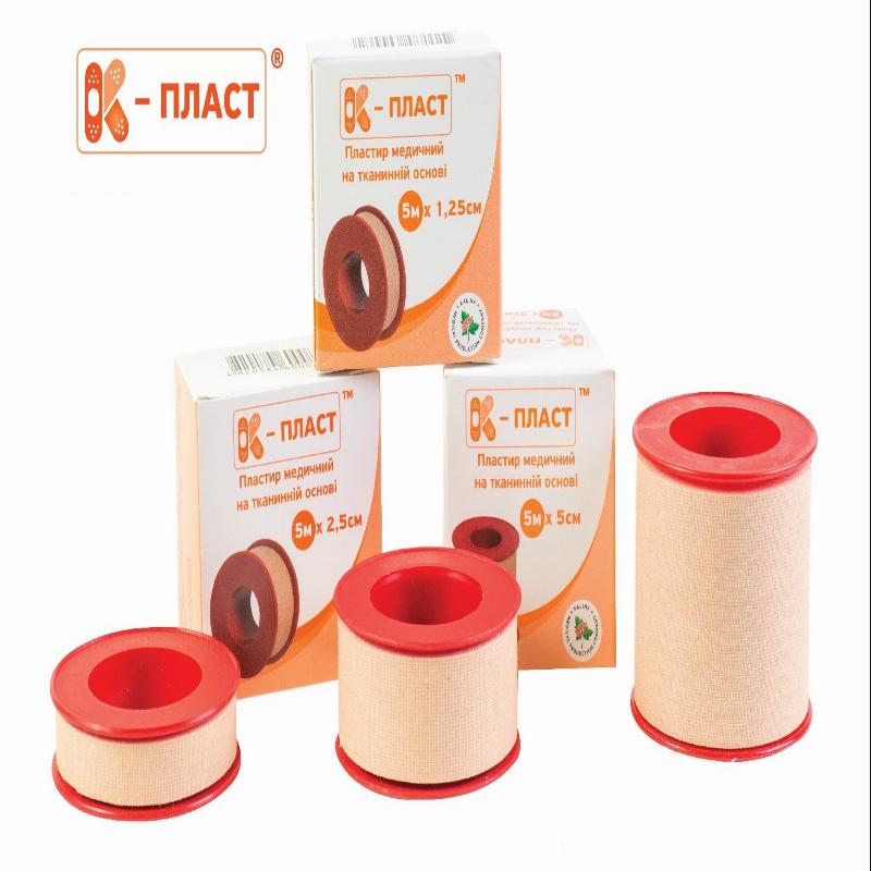 Пластир К-пласт® на тканинній основі 5м х 5см